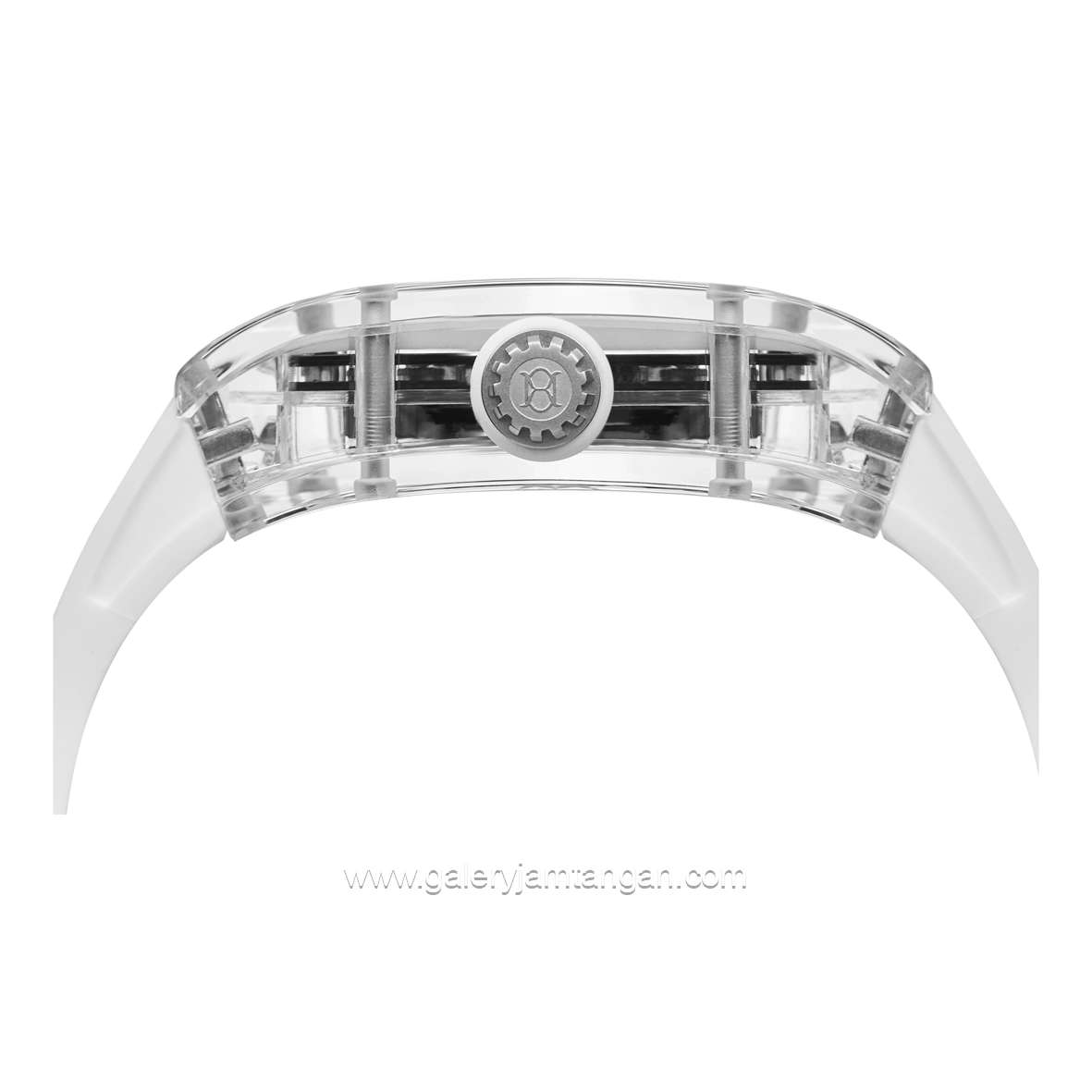REGAN HARNEY RH36-11 BLANC White Automatic Rubber Strap
