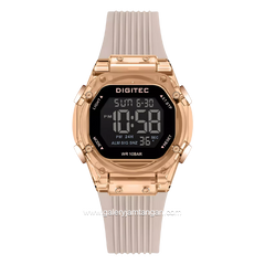 DIGITEC BDG-7208T Cream Rosegold Digital Rubber Strap