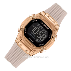 DIGITEC BDG-7208T Cream Rosegold Digital Rubber Strap