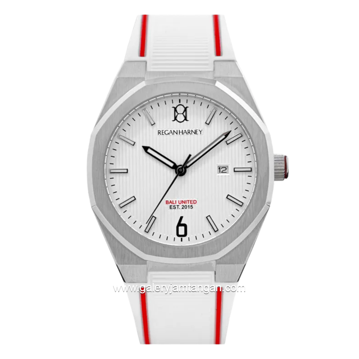 REGAN HARNEY x Bali United RH001-08L White Dial White Rubber Strap Limited Release