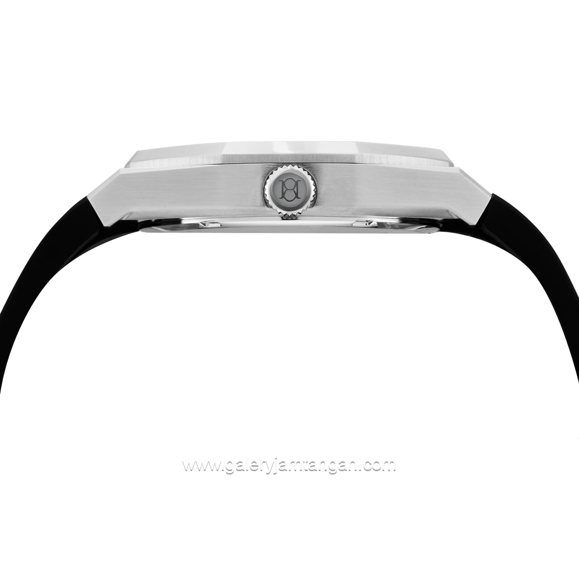 REGAN HARNEY RH001-01 REGAL SPORT Black Silver Rubber Strap