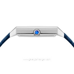 REGAN HARNEY VOGUE RH003-01 Blue Dial White Leather Strap