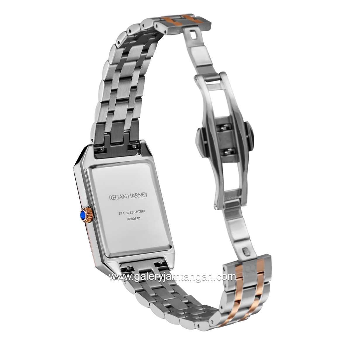 REGAN HARNEY SCARLETT RH007-01 Silver Combination Rosegold Stainless Steel