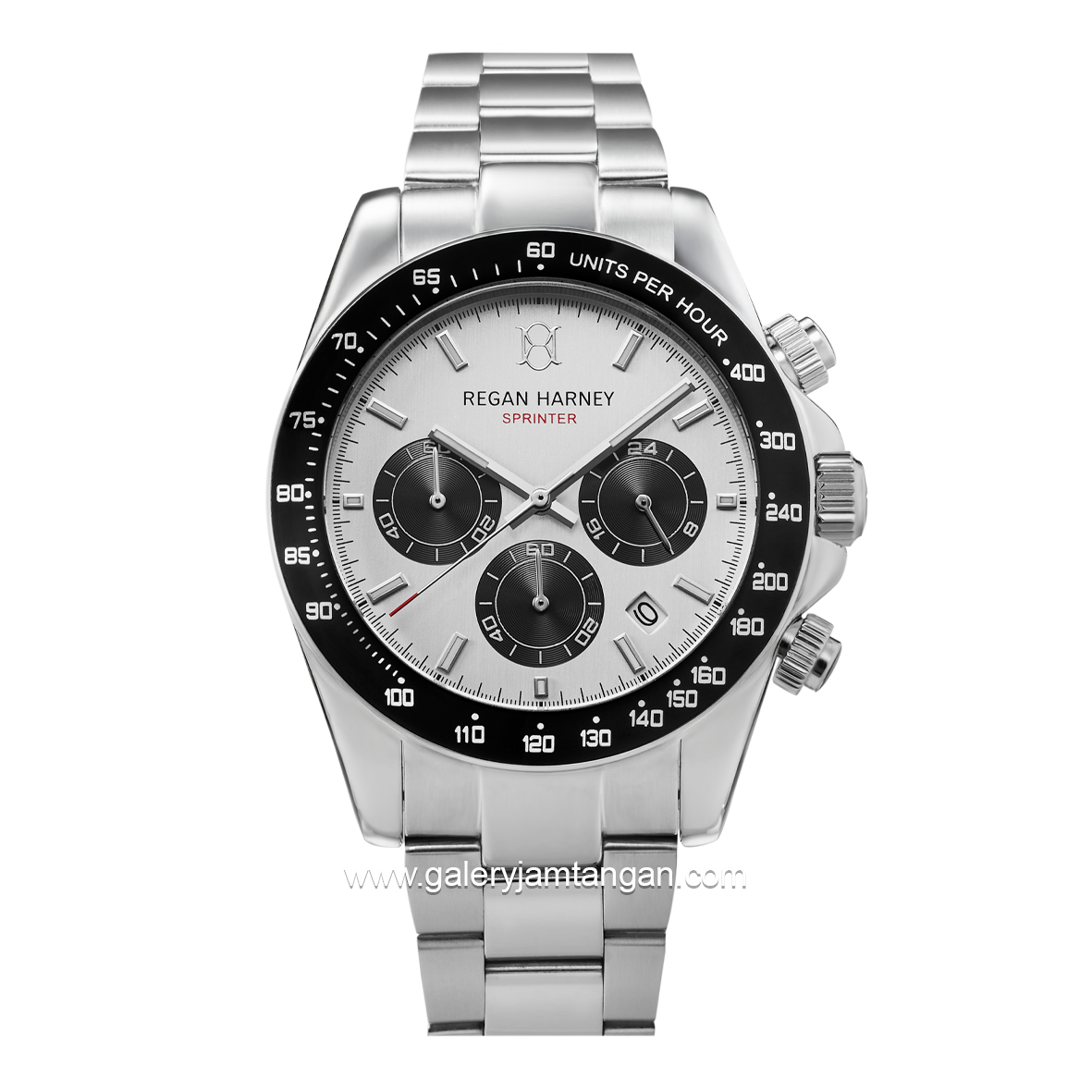 REGAN HARNEY RH008-02 SPRINTER Silver Dial White Stainless Steel