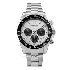 REGAN HARNEY RH008-02 SPRINTER Silver Dial White Stainless Steel
