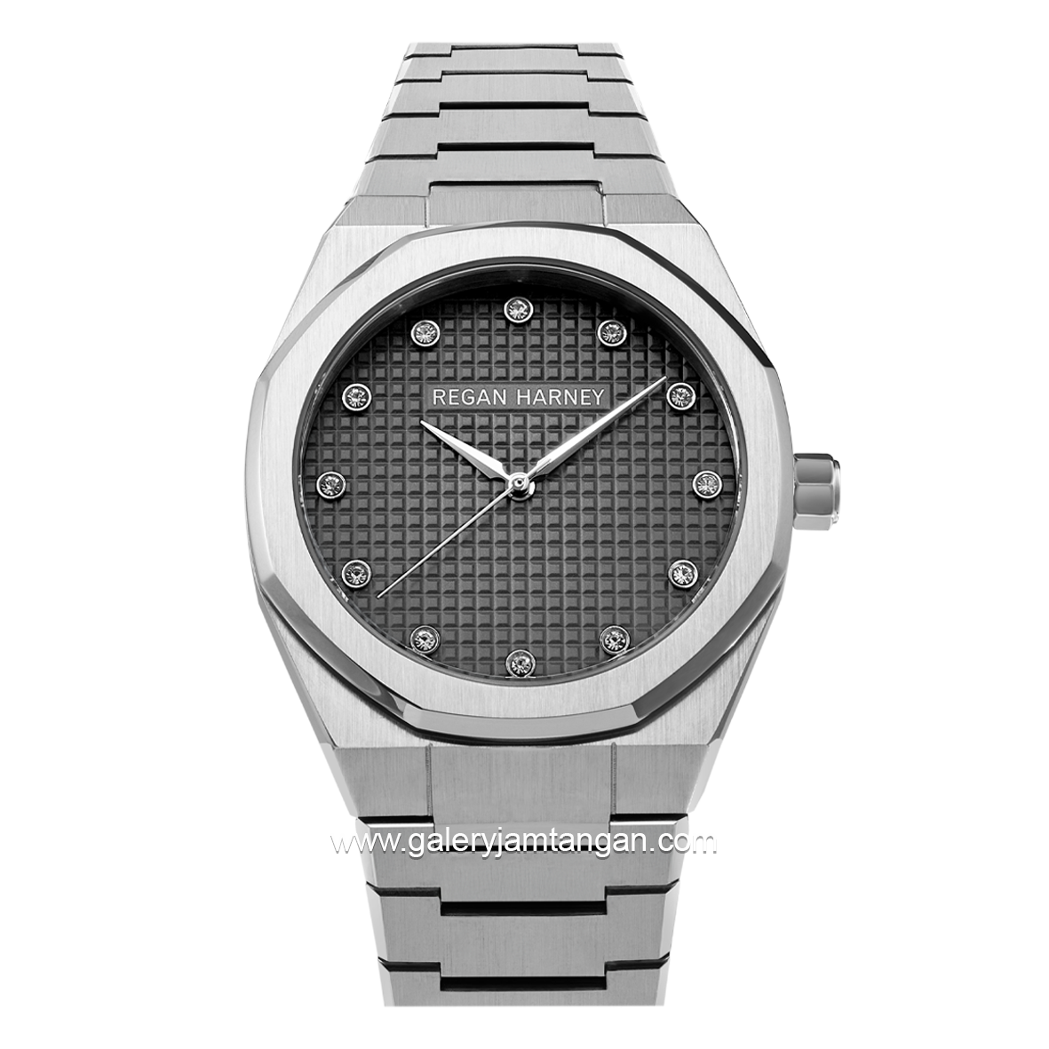 REGAN HARNEY MOISSANITE REGAL RH010-02 Silver Dial Gray Stainless Steel