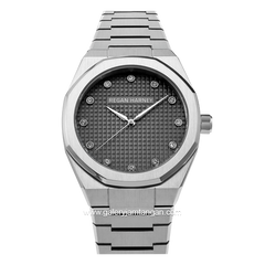 REGAN HARNEY MOISSANITE REGAL RH010-02 Silver Dial Gray Stainless Steel