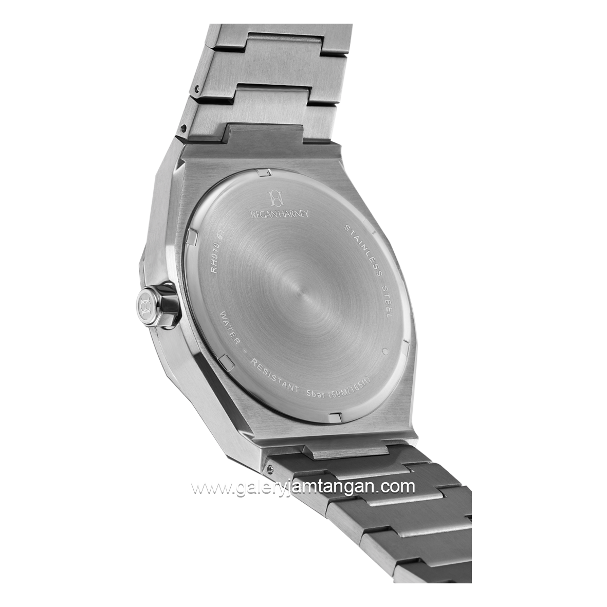 REGAN HARNEY MOISSANITE REGAL RH010-01 Silver Dial Black Stainless Steel