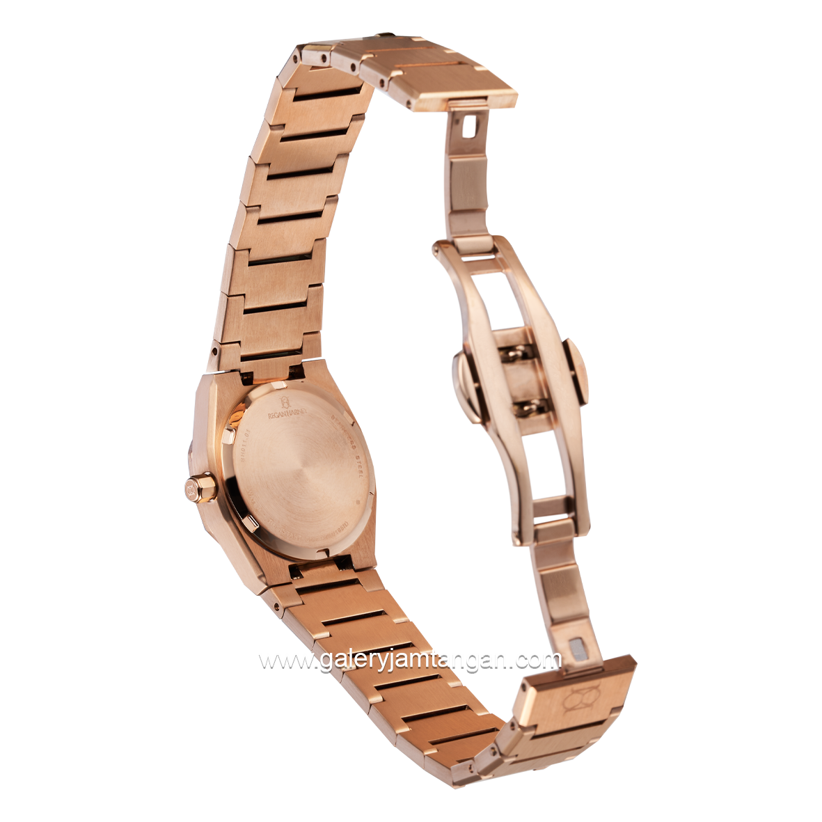 REGAN HARNEY MINI REGAL RH011-01 Rosegold Dial Black Stainless Steel