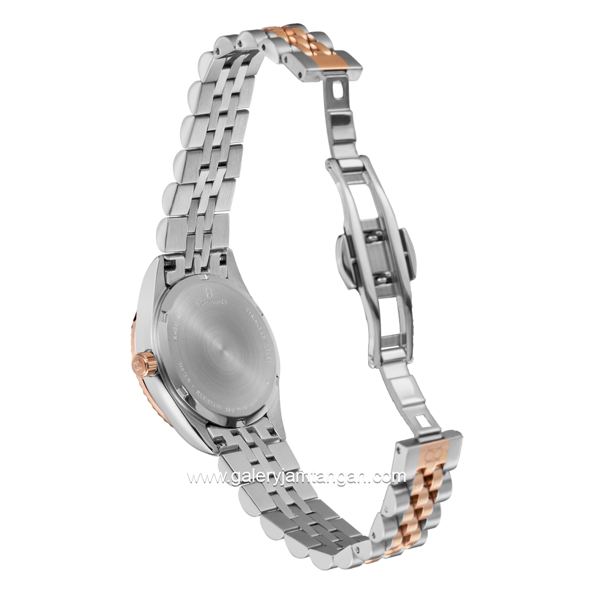 REGAN HARNEY LADY MONODATE RH013-01 Combination Silver Rosegold Dial White Stainless Steel