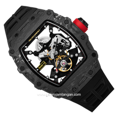 REGAN HARNEY RH93-13 OPTIMUS Black Automatic Rubber Strap