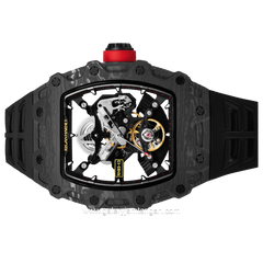 REGAN HARNEY RH93-13 OPTIMUS Black Automatic Rubber Strap