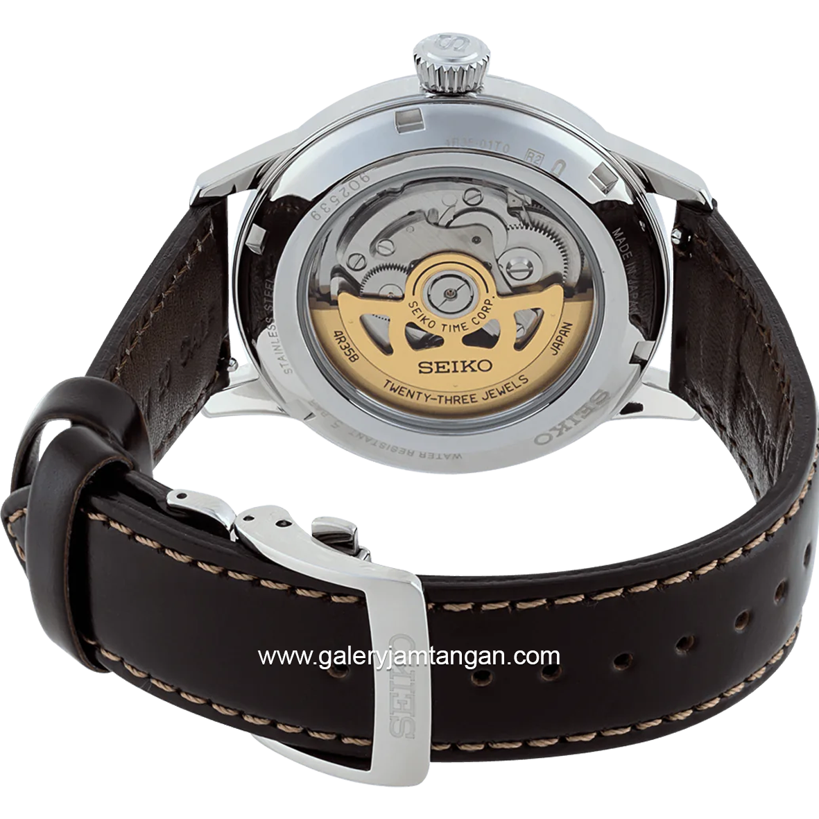 SEIKO PRESAGE SRPD37J1 Automatic Brown Dial Green Leather Strap