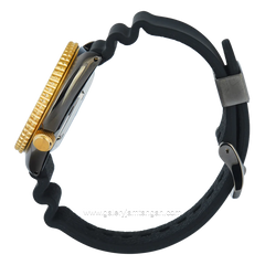 SEIKO PROSPEX Tutle SRPD46K1 Automatic Black Ring Gold Diver's Rubber Strap