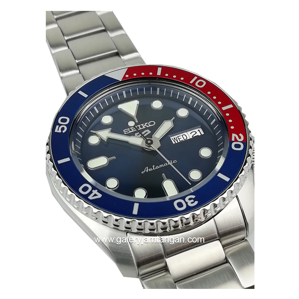 SEIKO 5 SPORT SRPD53K1 Silver Dial Blue Automatic Stainless Steel