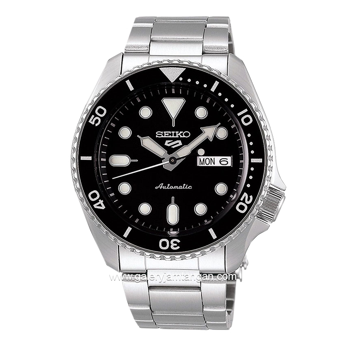 SEIKO 5 SPORT SRPD55K1 Silver Dial Black Automatic Stainless Steel