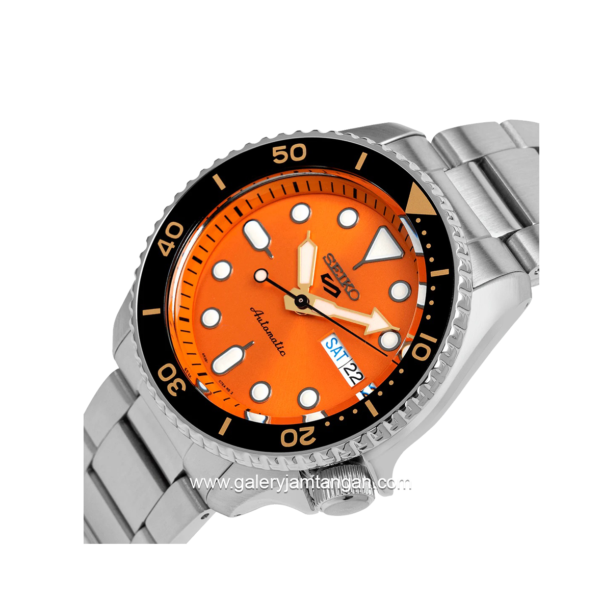 SEIKO 5 SPORT SRPD59K1 Silver Dial Orange Automatic Stainless Steel