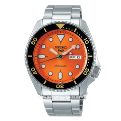 SEIKO 5 SPORT SRPD59K1 Silver Dial Orange Automatic Stainless Steel