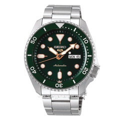 SEIKO 5 SPORT SRPD63K1 Silver Dial Green Automatic Stainless Steel