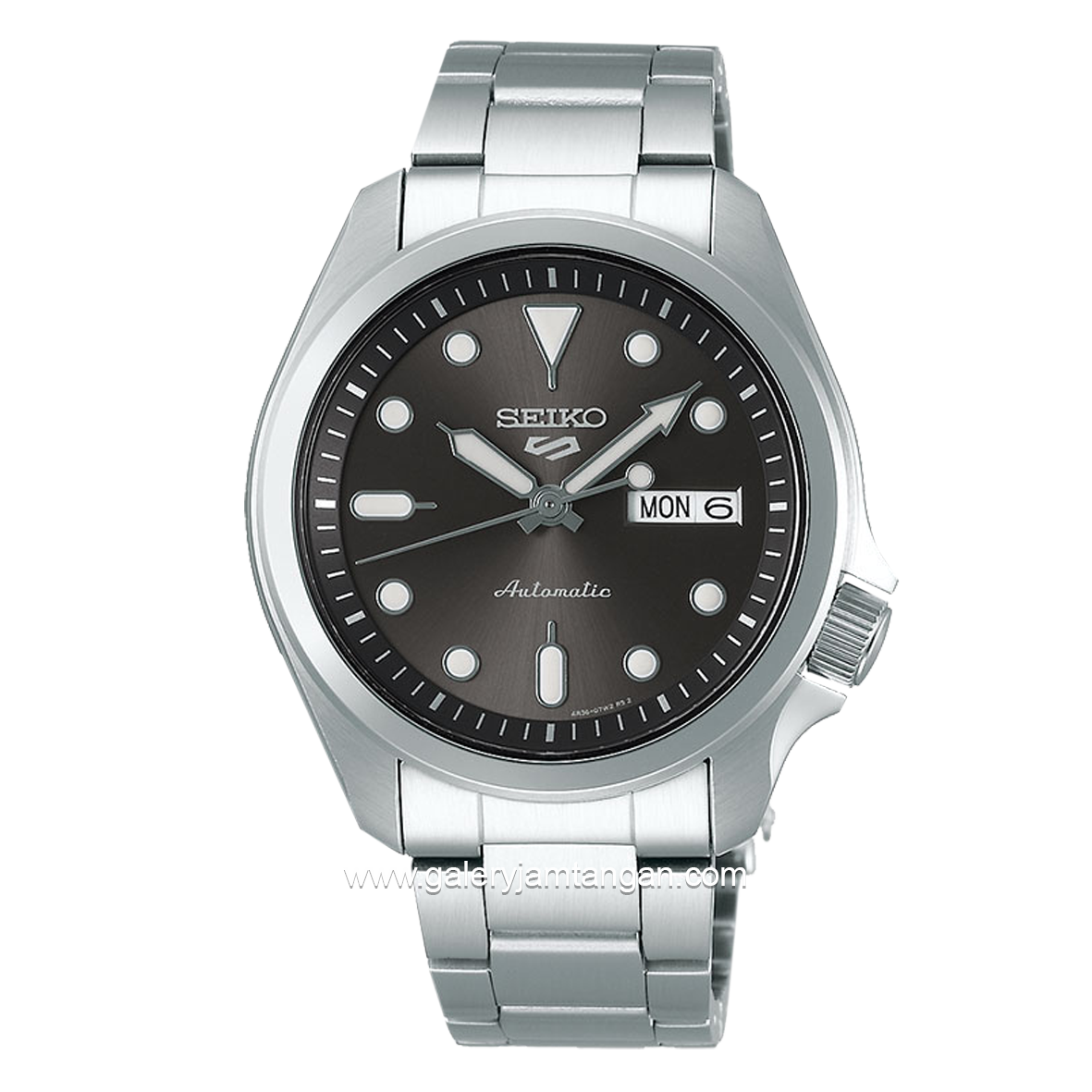 SEIKO 5 SPORT SRPE51K1 Silver Dial Black Automatic Stainless Steel