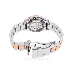 SEIKO 5 SPORT SRPE58K1 Silver Rosegold Dial Black Automatic Stainless Steel