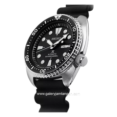 SEIKO PROSPEX Turtle SRPE93K1 Automatic Black Silver Diver's Rubber Strap