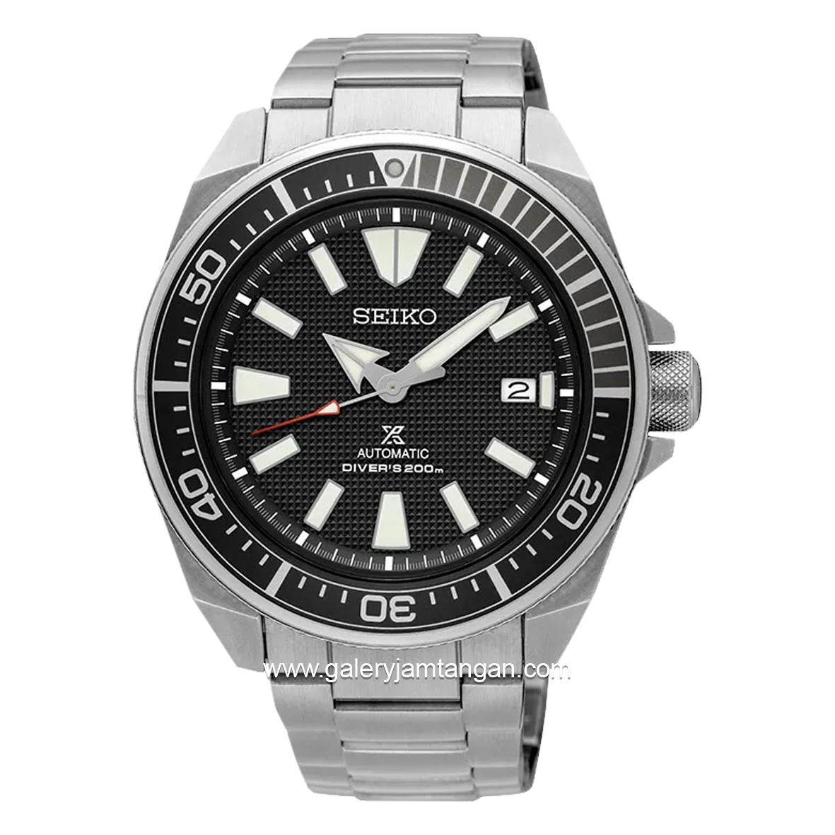 SEIKO PROSPEX SRPF03K1 Samurai Automatic Silver Dial Black Stainless Steel