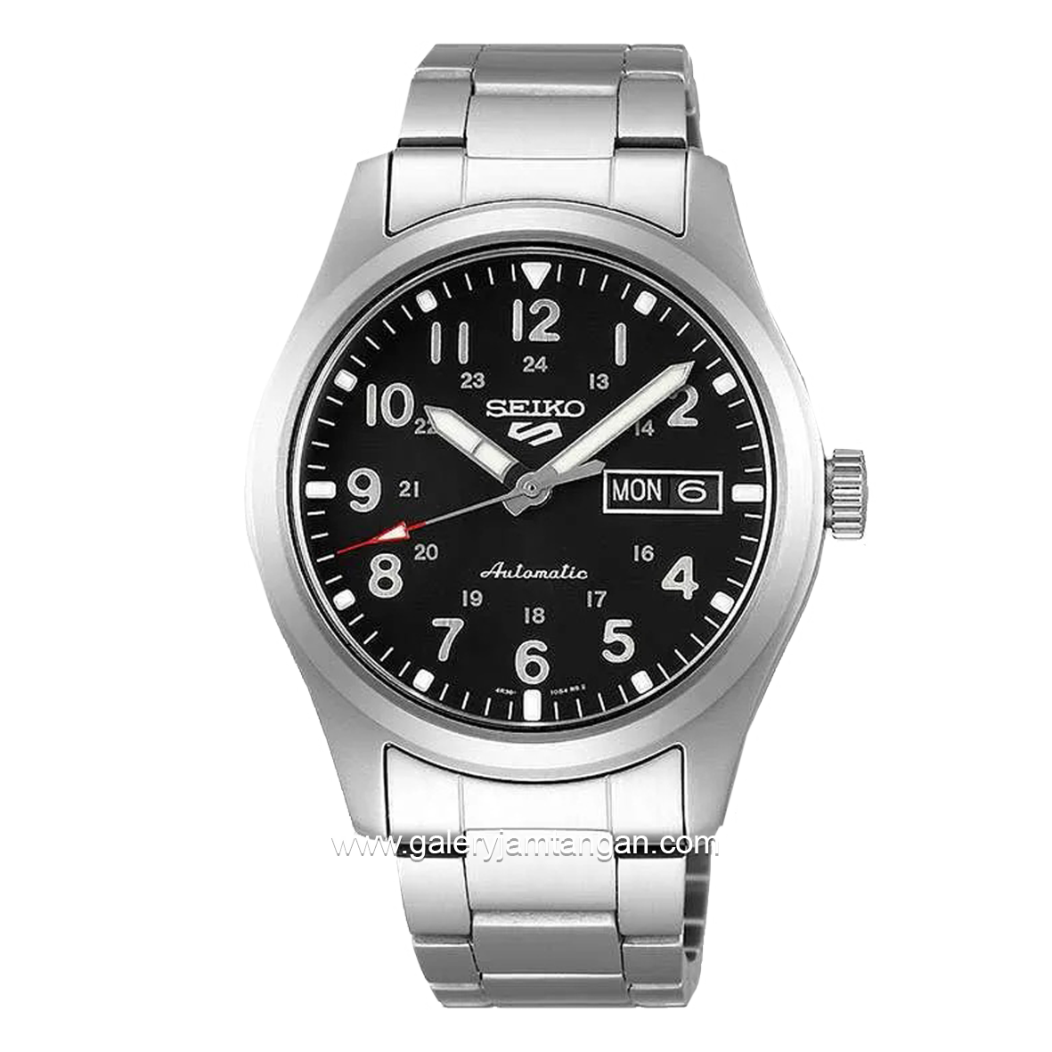 SEIKO 5 SPORT SRPG27K1 Silver Dial Black Automatic Stainless Steel
