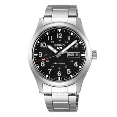 SEIKO 5 SPORT SRPG27K1 Silver Dial Black Automatic Stainless Steel