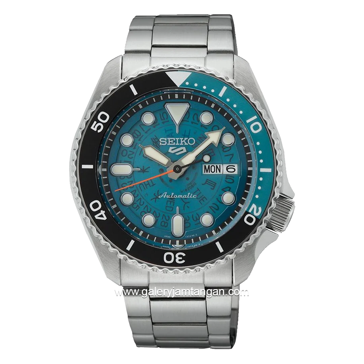 SEIKO 5 SPORT SRPJ45K1 Silver Dial Blue Automatic Stainless Steel