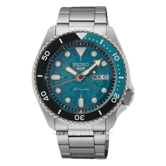 SEIKO 5 SPORT SRPJ45K1 Silver Dial Blue Automatic Stainless Steel