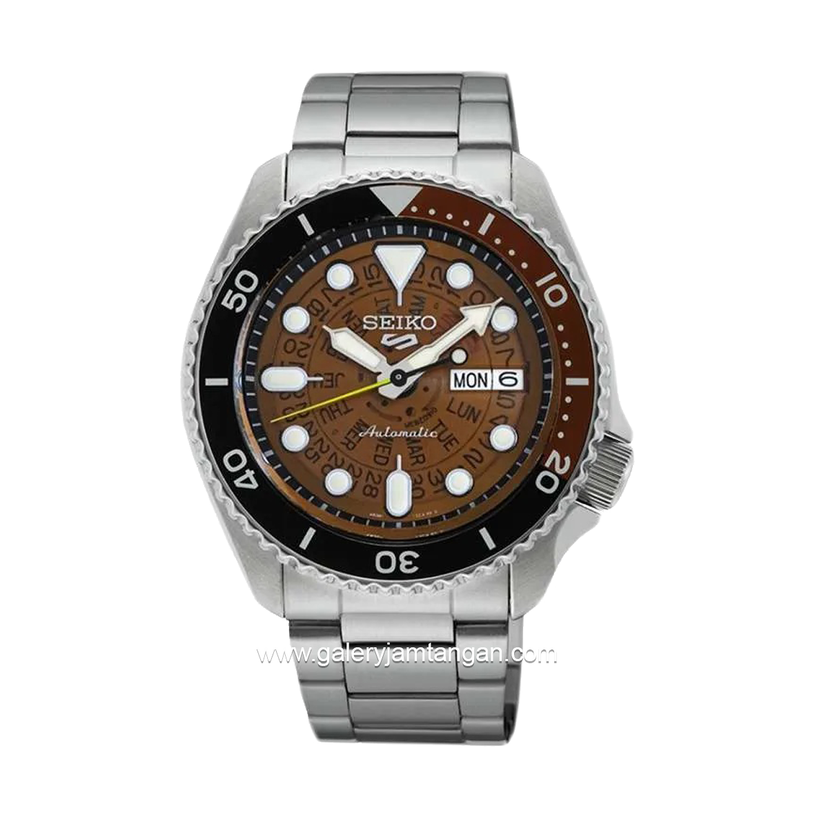 SEIKO 5 SPORT SRPJ47K1 Automatic Silver Dial Brown Stainless Steel