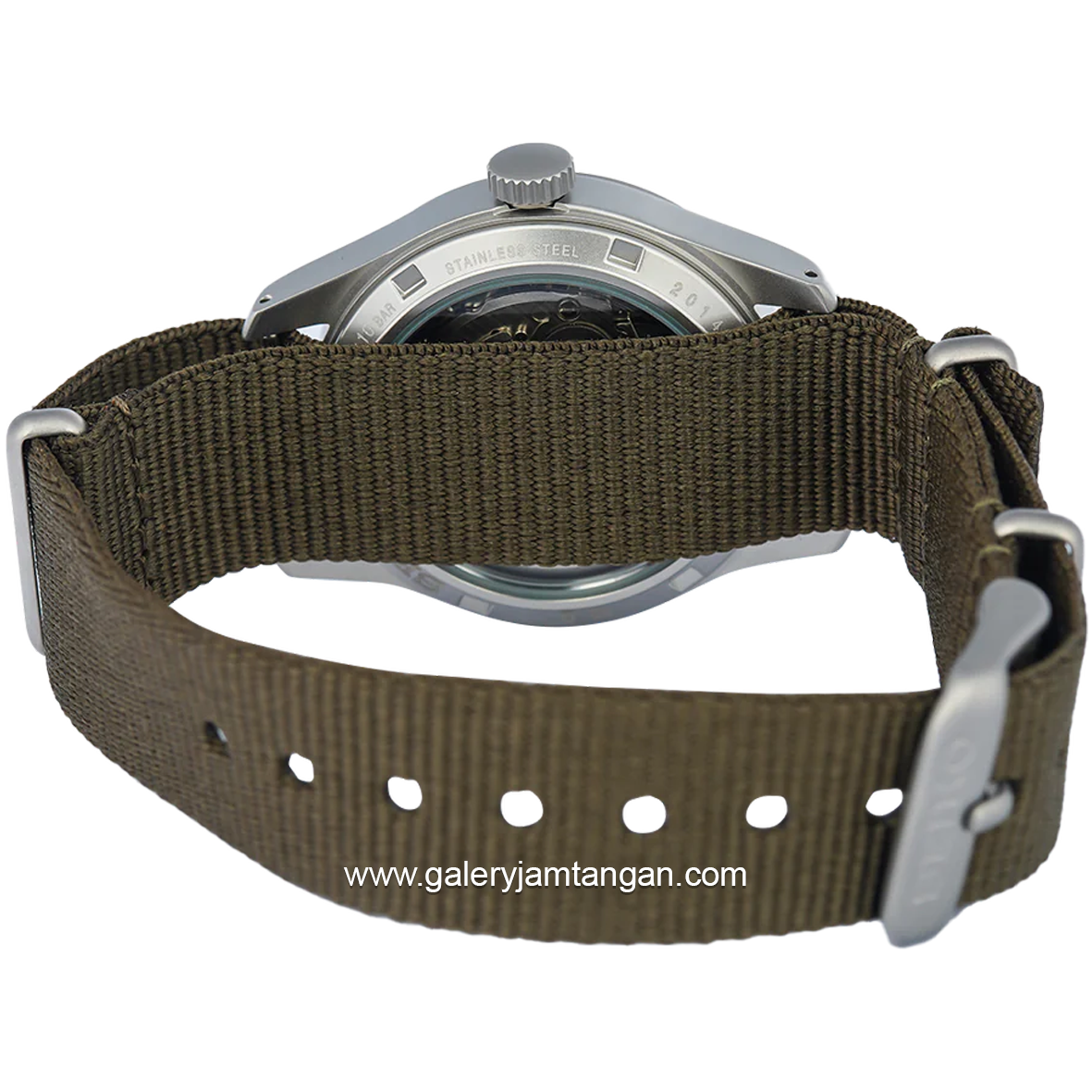 SEIKO 5 SPORT SRPJ85K1 Automatic Army Silver Nylon Strap