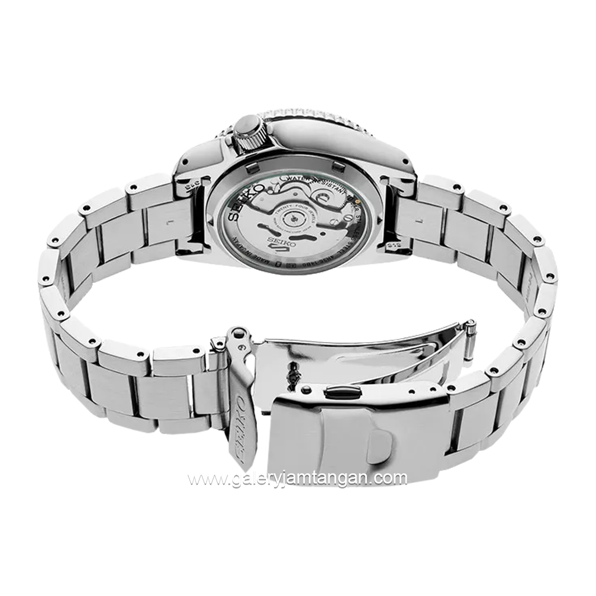 SEIKO 5 SPORTS SRPK29K1 Midi SKX Automatic Silver Dial Black Stainless Steel