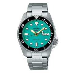 SEIKO 5 SPORT SRPK33K1 Silver Dial Green Automatic Stainless Steel