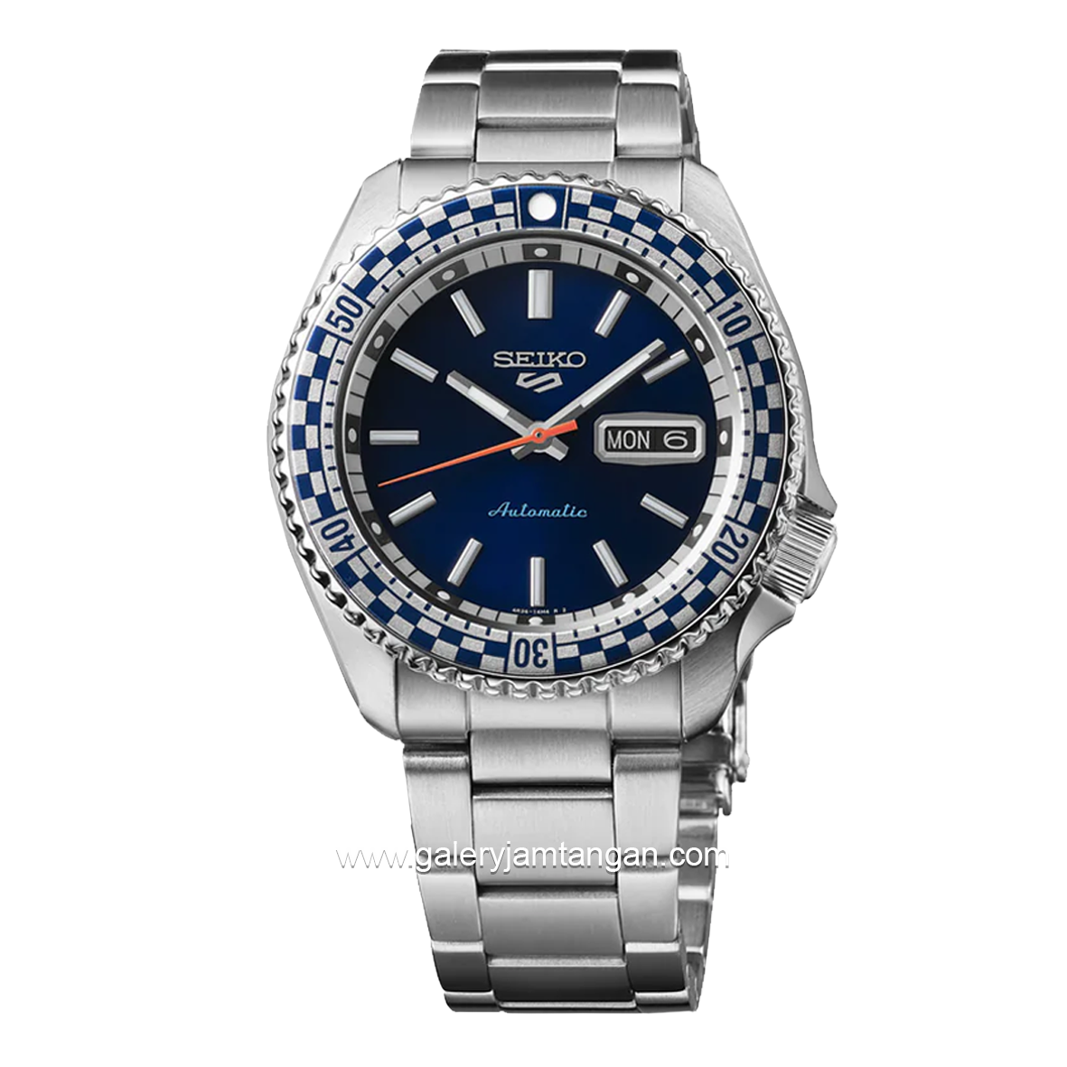 SEIKO 5 SPORT SRPK65K1 Automatic Silver Dial Blue Stainless Steel