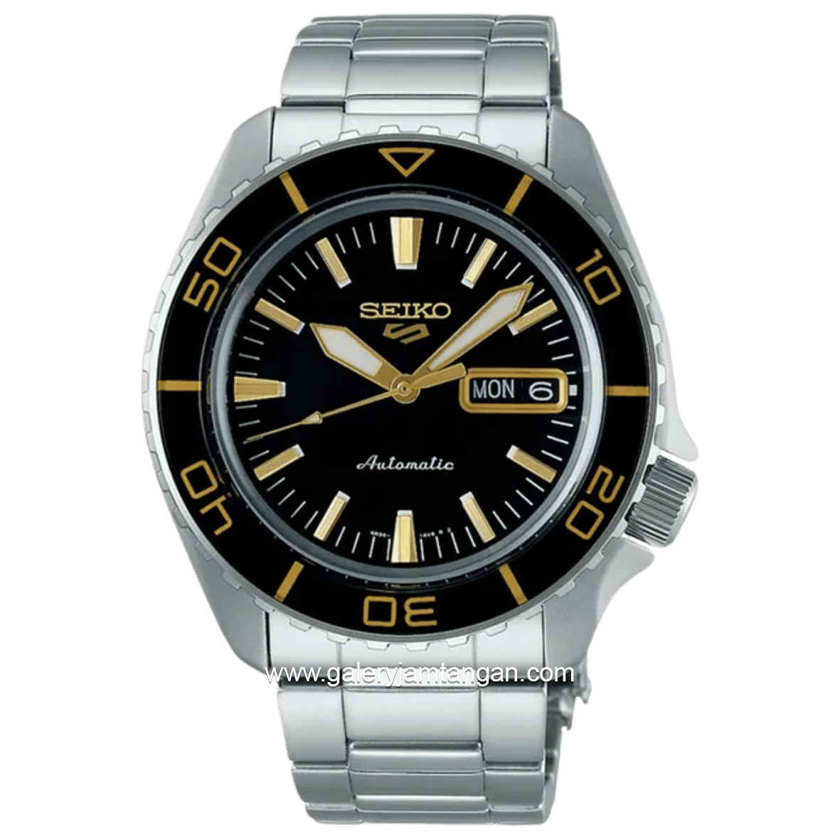 SEIKO 5 Sports SRPK99K1 SKX SNZH5 Blacktone Redux Men Stainless Steel Strap