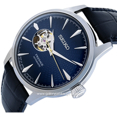 SEIKO PRESAGE SSA405J1 Automatic Black Dial Blue Leather Strap