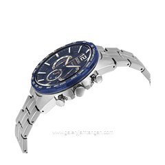 SEIKO Chronograph SSB345P1 Silver Dial Blue Stainless Steel