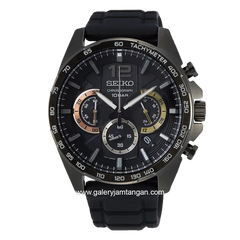 SEIKO NEO SPORT SSB349P1 Chronograph Black Rubber Strap
