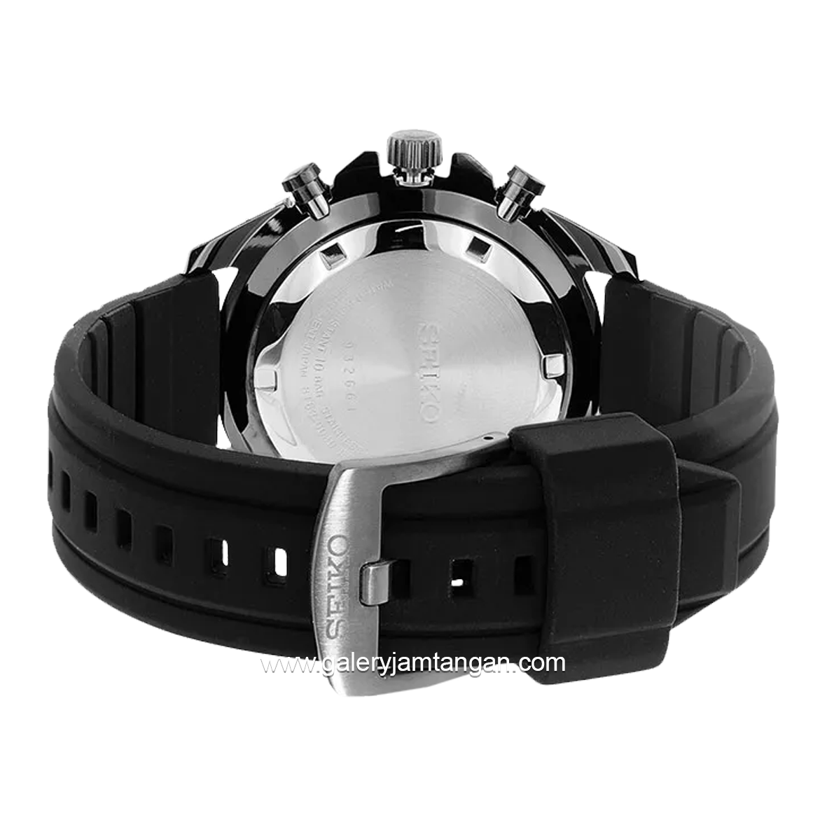 SEIKO NEO SPORT SSB349P1 Chronograph Black Rubber Strap