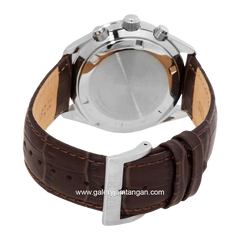 SEIKO SSB385P1 Chronograph Brown Dial Green Leather Strap