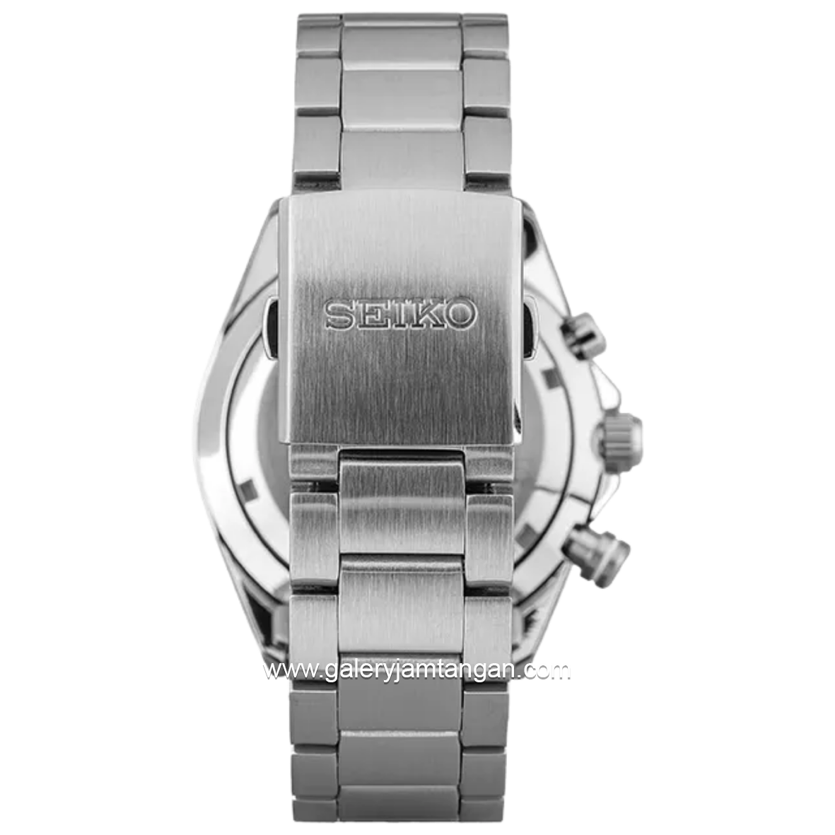 SEIKO Chronograph SSB397P1 Essentials Discover More Men Black Dial Stainless Steel Strap