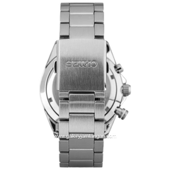SEIKO Chronograph SSB397P1 Essentials Discover More Men Black Dial Stainless Steel Strap