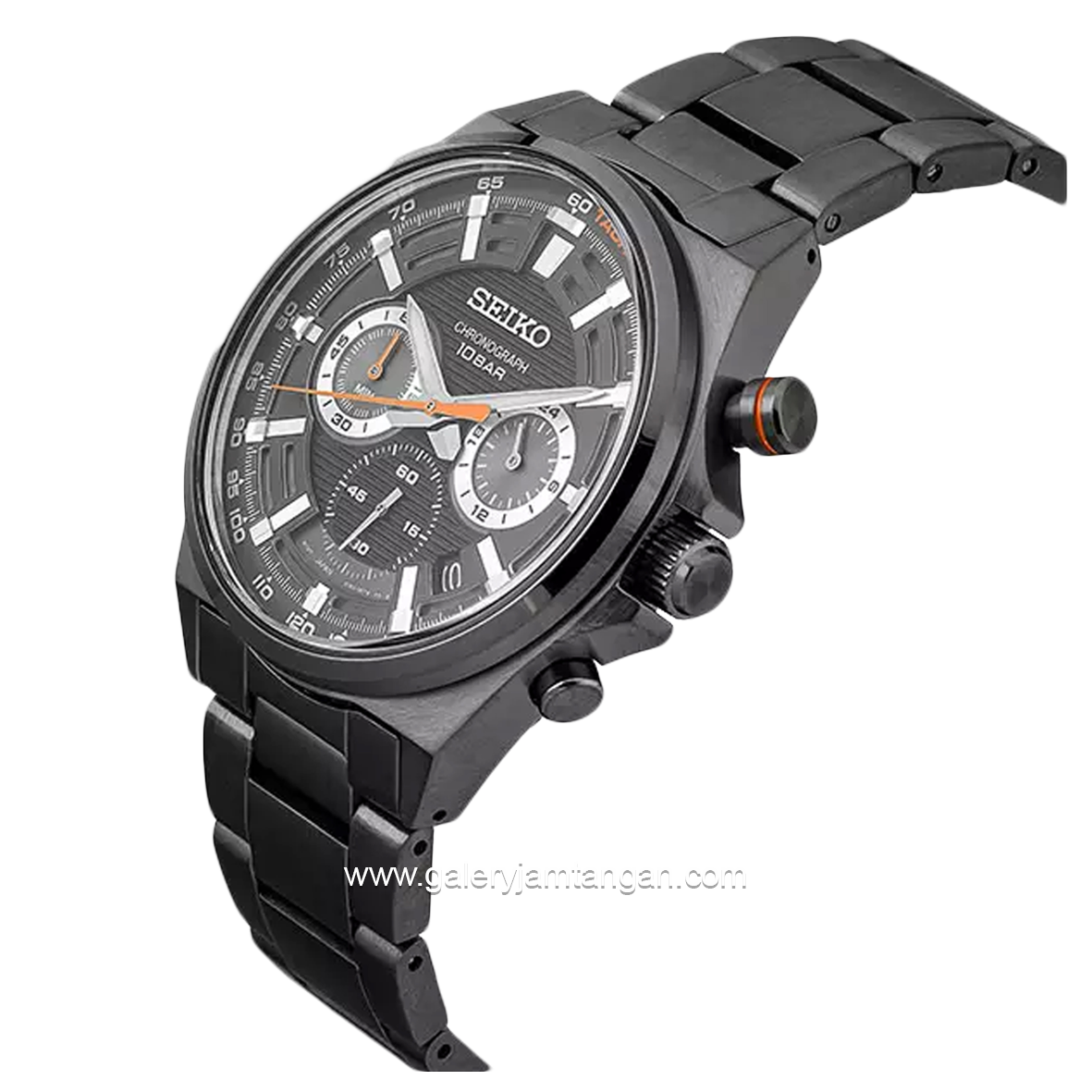 SEIKO SSB399P1 Chronograph Black Stainless Steel Mens Watch