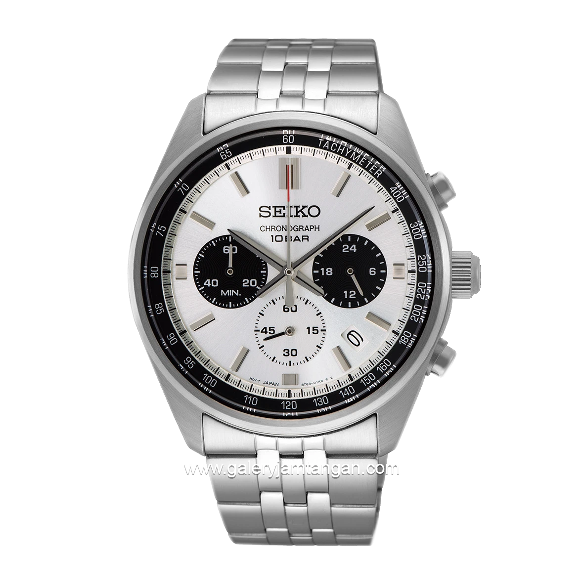 SEIKO CHRONOGRAPH SSB425P1 Silver Dial White Stainless Steel