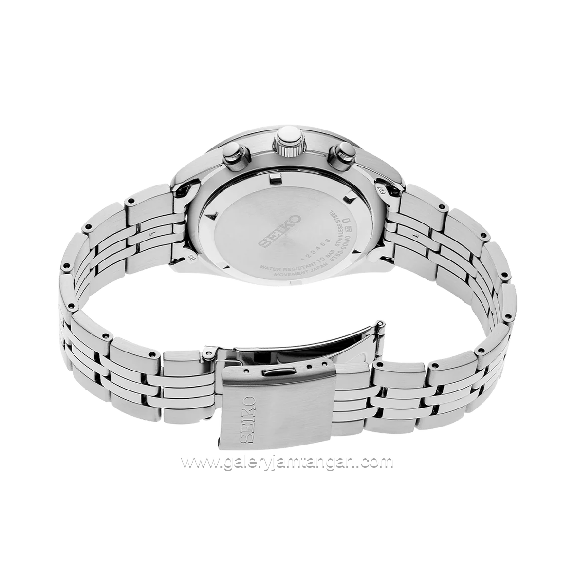SEIKO CHRONOGRAPH SSB425P1 Silver Dial White Stainless Steel