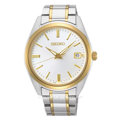 SEIKO SUR312P1 Silver Gold Dial White Stainless Steel