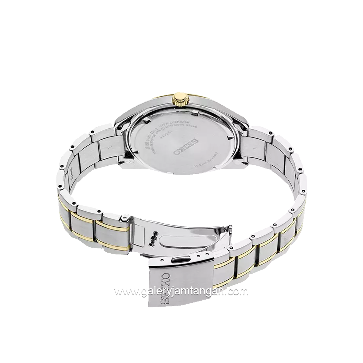 SEIKO SUR312P1 Silver Gold Dial White Stainless Steel