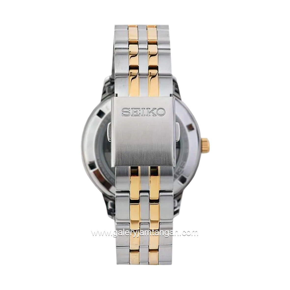 SEIKO SUR402P1 Silver Gold Dial White Stainless Steel